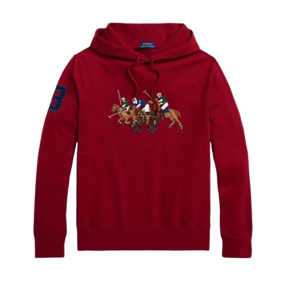 Polo Ralph Lauren Other - Polo Ralph Lauren Triple-Pony Fleece Hoodie, Mens X-Large NWT
